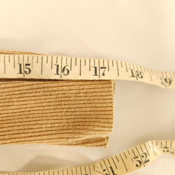 Chico's 1 Womens 8 Beige Tan Open Front Cotton Wool Blend Cardigan Sweater - Picture 5 of 6